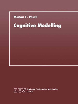 cover image of Cognitive Modelling